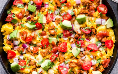 Southwest Turkey and Egg Breakfast Skillet