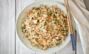 Leftover Turkey Fried Rice