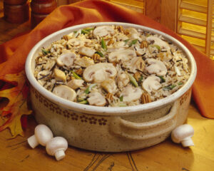 Mushroom, Turkey and Rice Casserole