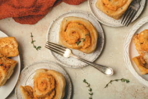 TURKEY CHEDDAR SWIRL BUNS